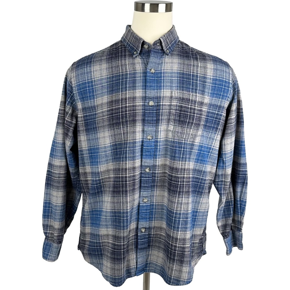 Eddie Bauer Heavy Flannel Shirt (L)